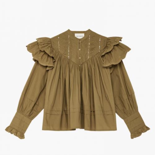 V de Vinster - Blouse -  Blouse Chloe Kaki - Photo 1