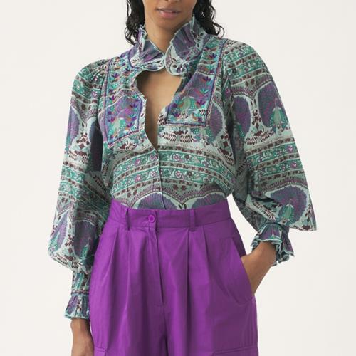 Antik Batik - Blouse - Tala Blouse Aqua - Photo 1