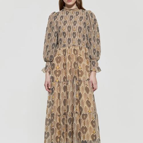 Antik Batik - Robe - Animal Longue Dress Multico - Photo 1