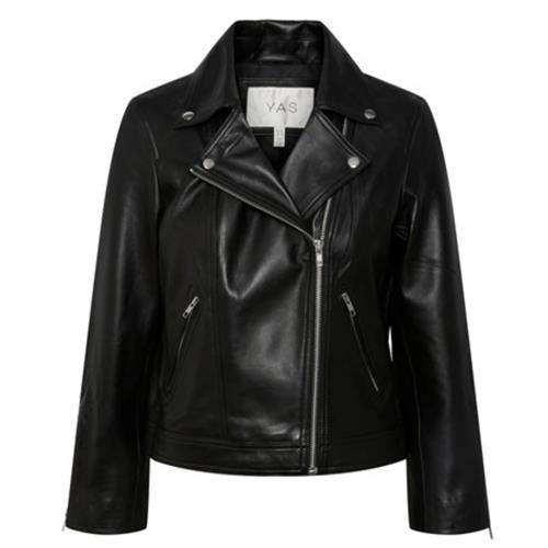 YAS - Veste - Phil Cuir Noir - Photo 1