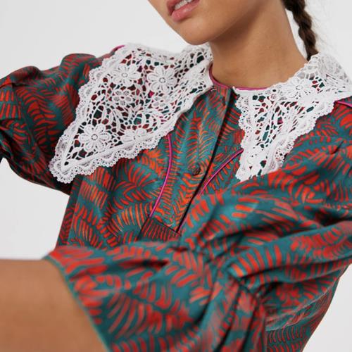 Heimstone - Blouse - Beaussière Crinoide Vert et Rouge - Photo 1