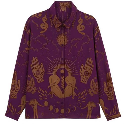 Wild - Chemise - Bonaventure Univers Violet  - Photo 1