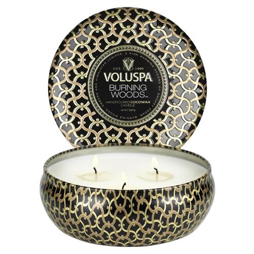 Voluspa - Bougie - 3 Wick Burnings Woods - Photo 1