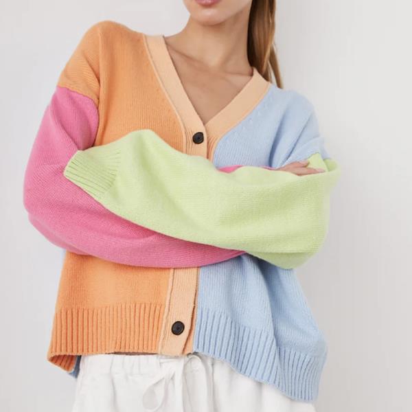 rails colorblok Reese Cardigan Multi Pastel feasty mode femme