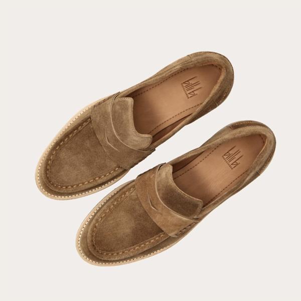 Mocassin femme daim camel clearance