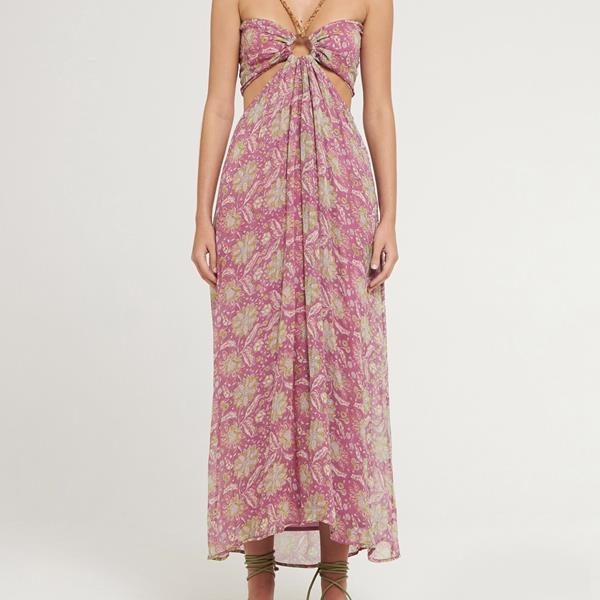 antik batik boheme boho hippie gypsy mode femme Robe Loah PInk