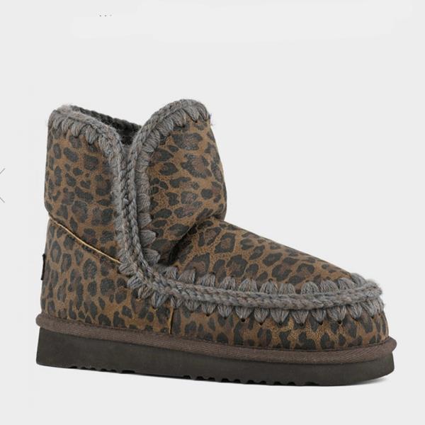 Mou leopard print boots hot sale