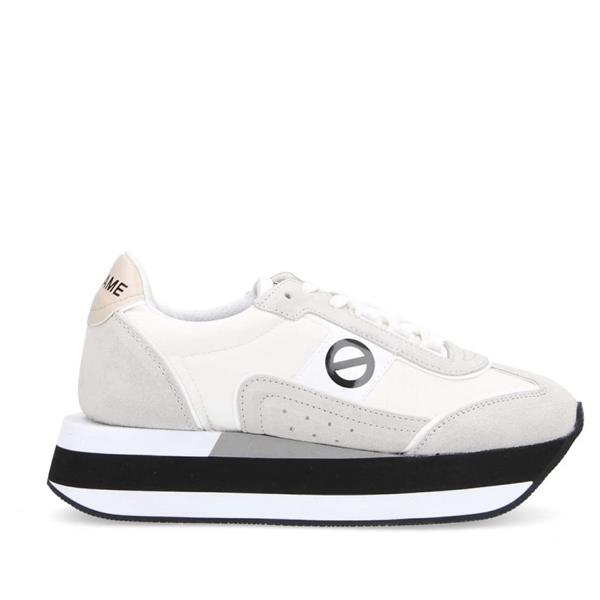 no name chaussures baskets sneakers Boom Jogger Suede White