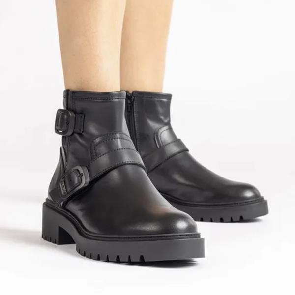 bottines unisa cuir noir