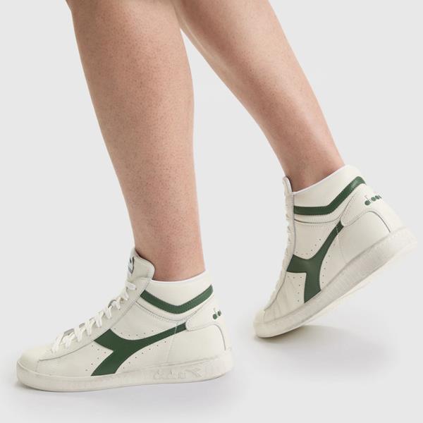 baskets Diadora heritage lifestyle mode femme sport featsy Game Hi Waxed White Foliage