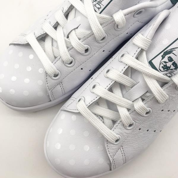 baskets sneakers vert pois edition limitée Adidas - Baskets - Stan Smith B41624 Blanc/Vert - Photo
