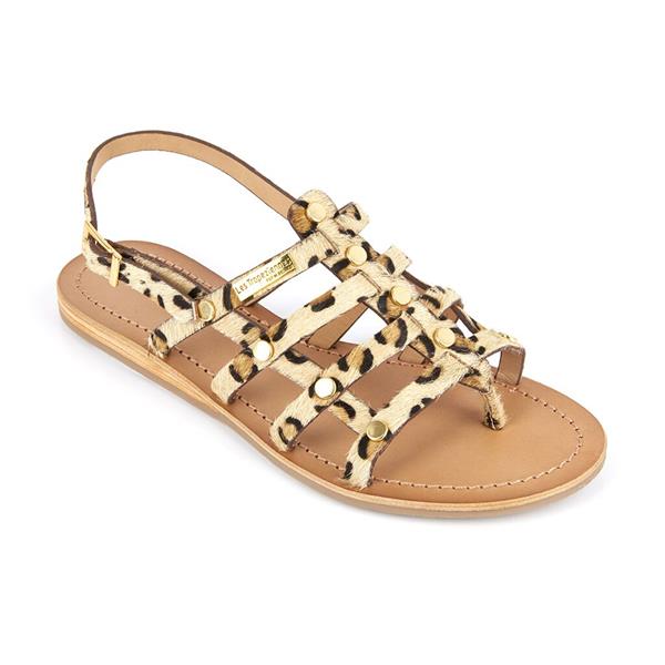 sandale tropezienne leopard