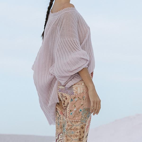 Pull mauve pastel hotsell