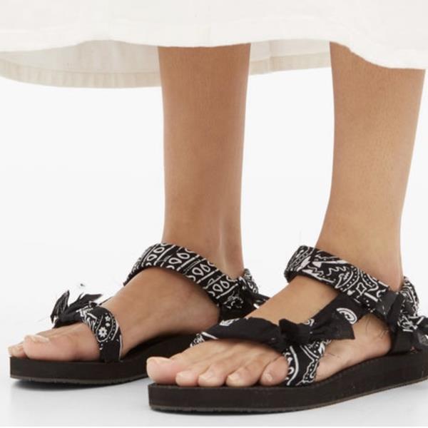 Arizona Love Sandale Femme Trekky Bandana Noir Featsy